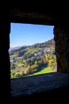 View from the castle window Stock Photos