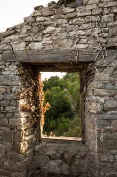 View From A Castle Window Stock Photos