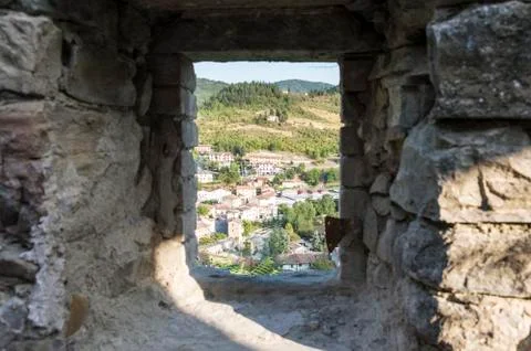 View From A Castle Window Stock Photos