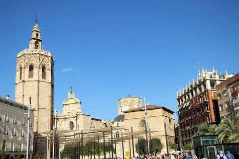 View of the Cathedral from the bell tower Stock Photos