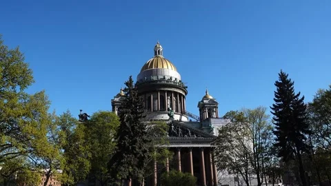 View Of The Cathedral From The City Park Vídeo Stock 310049271