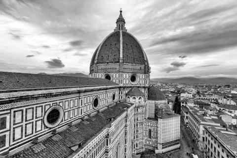 View of the cathedral of florence Stock Photos