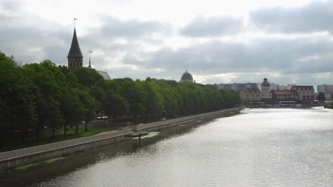 View of the cathedral of Kant Stock Footage 140772315