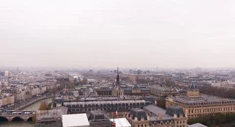 View from Cathedral of Notre Dame de Paris, France Stock Photos