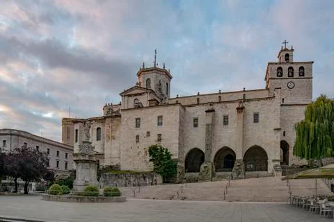 View of the cathedral in Santander, Spain Stock Photos