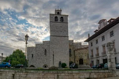 View of the cathedral in Santander, Spain Stock Photos