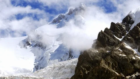 View of the Caucasus Mountains in Svaneti. Stock Footage 94032459