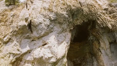View on the cave of beach landmark of popular tourist place. Beautiful scenery Video stock 108728571