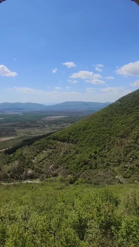 View from a cave Stock Footage 202894722