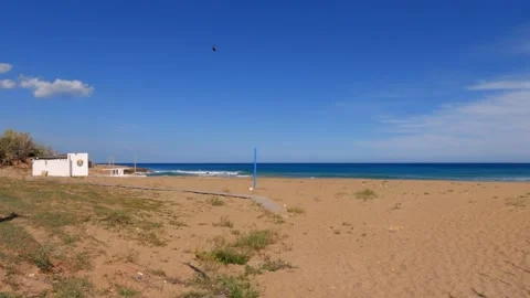 View of Cayman beach, Noto,Sicily, during spring Stock Footage 152265705
