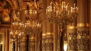 View Of The Ceiling Of The Opulent Hall Of Mirrors In The Palace Of Versailles Stock Footage