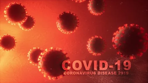 A view of a cellular covid 19 Stock Footage 155223784