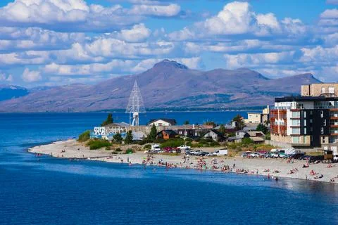 View of Centenario Beach Stock Photos