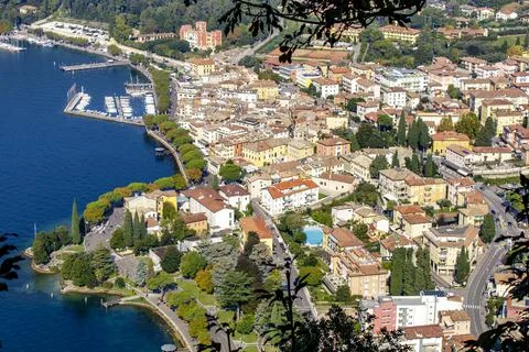 View of the center of Garda 写真素材