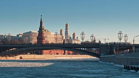 View of center Moscow Video stock 88395977