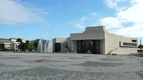 A view of the center of Nitra in Slovakia 库存影片 142590816
