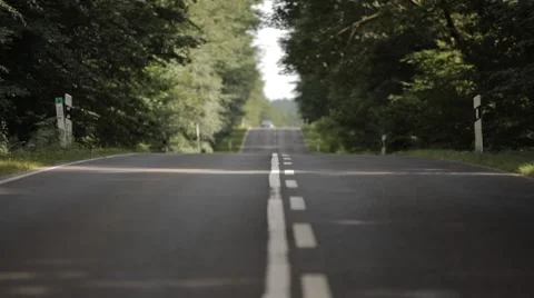 View on Center of Road Stock Footage 47829055