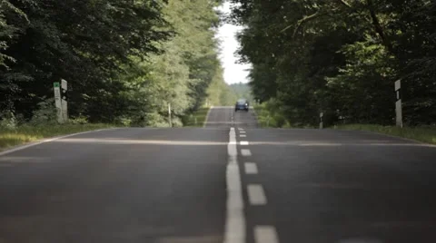 View on Center of Road Stock Footage 47829128
