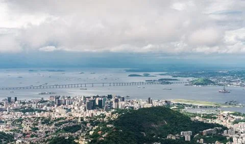View of the central area of Rio de Janeiro in summer. Фото