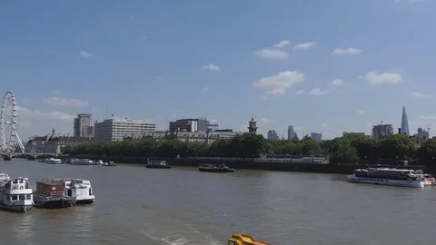 View of the central embankment. Stock Footage