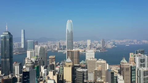 The view the Central HK at mid level , 15 Nov 2019 Stock Footage 120158588