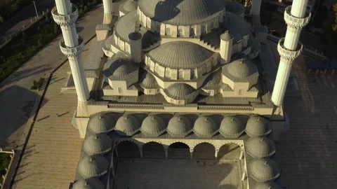 View of the Central Mosque named after Imam Al Sarakhsi Video stock 259969650