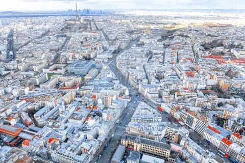 View of central Paris from above Stock Photos