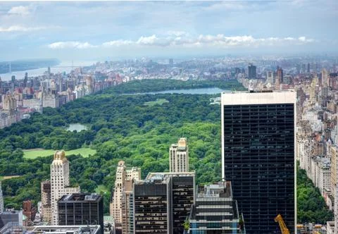 View of Central Park 库存照片