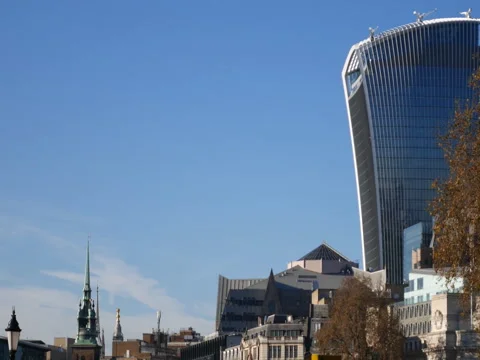 View of the central part of London. Stock Footage 73756276