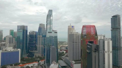 View of Central Singapore Vídeo Stock 135842130