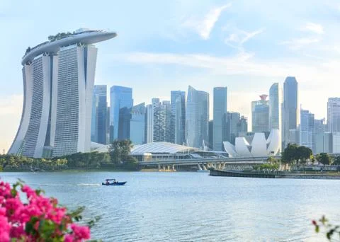 View of central Singapore Stock Photos