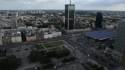 View of the central station Stock Footage 41681298