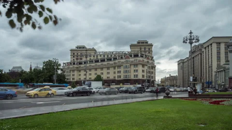 View of the centre of Moscow Stock Footage 163369716