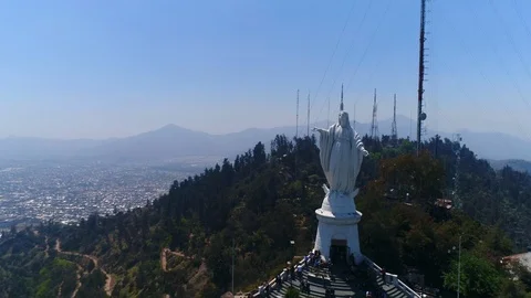 View from Cerro San Cristobal. Vidéo 120257518
