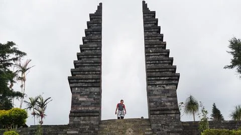 View of Cetho Temple Stock Photos