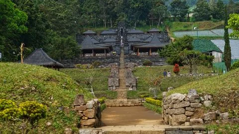 View of Cetho Temple Stock Photos