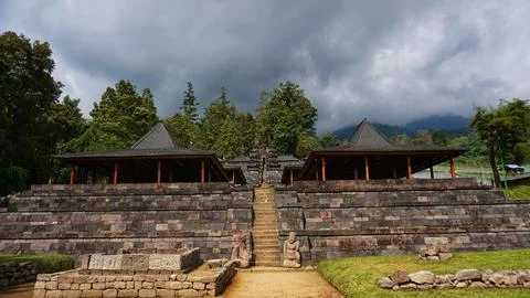 View of Cetho Temple Stock Photos