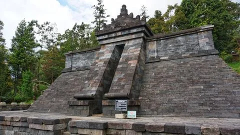 View of Cetho Temple Stock-Fotos