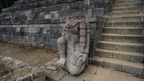 View of Cetho Temple Foto stock