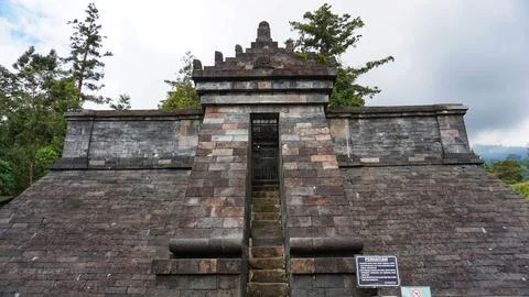 View of Cetho Temple Foto stock