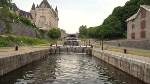 View of Channel Locks in Otawa Stock Footage 133849847