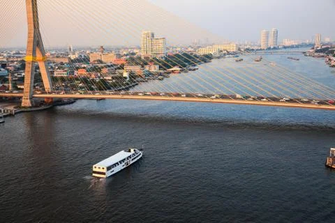 View of Chao Phraya River Foto stock