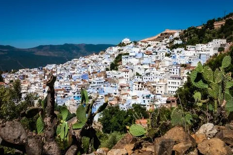 View of Chefchaouen - Morocco Stock Photos