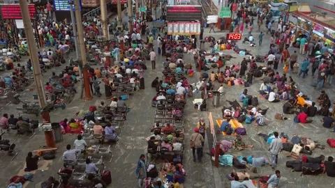 View of Chennai Central railway station. Stock Footage 148383036