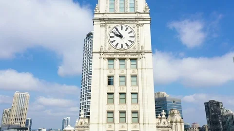 View of Chicago from a height Stock Footage 114672717