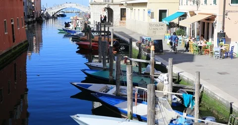 A view Chioggia Stock Footage 105290453