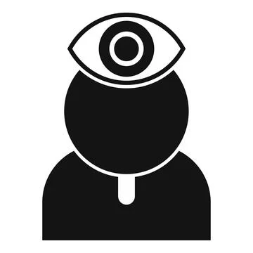 View choice insight icon simple vector. Data thin Stock Illustration