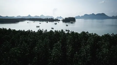 View of Chumphon bay Stock Photos