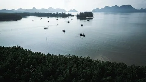 View of Chumphon bay Stock Photos