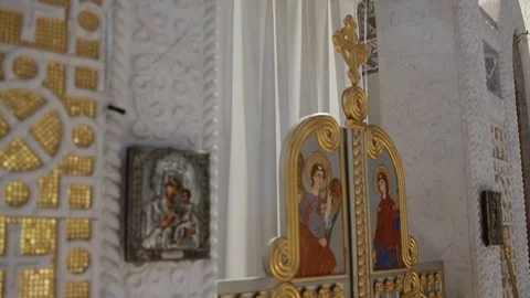 View of the church inside Stock Footage 71206492